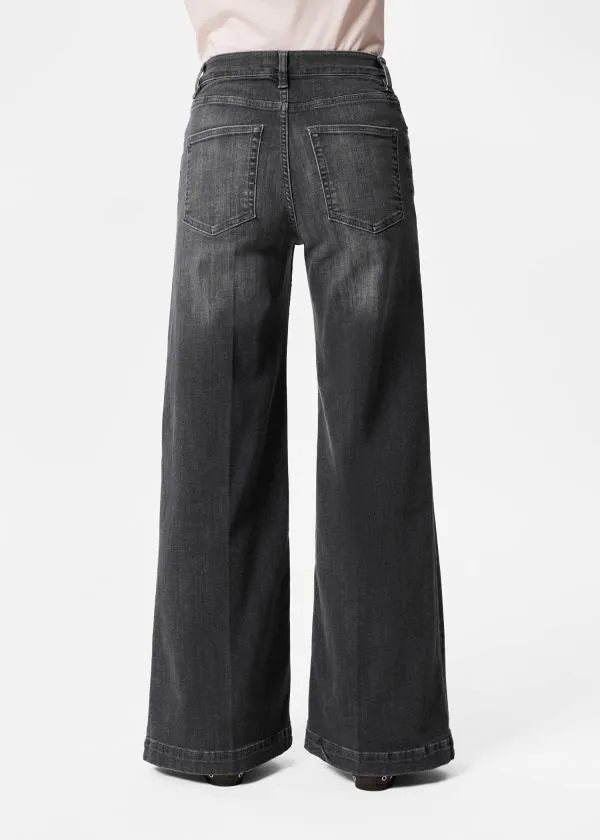 and Other Stories HighWaist Flared Jeans Washed Black Women Jeans