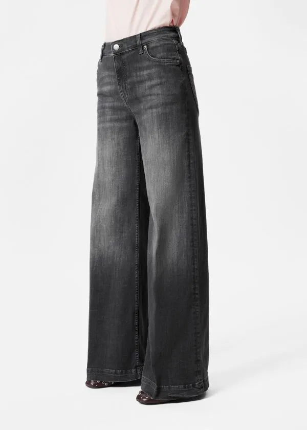 and Other Stories HighWaist Flared Jeans Washed Black Women Jeans