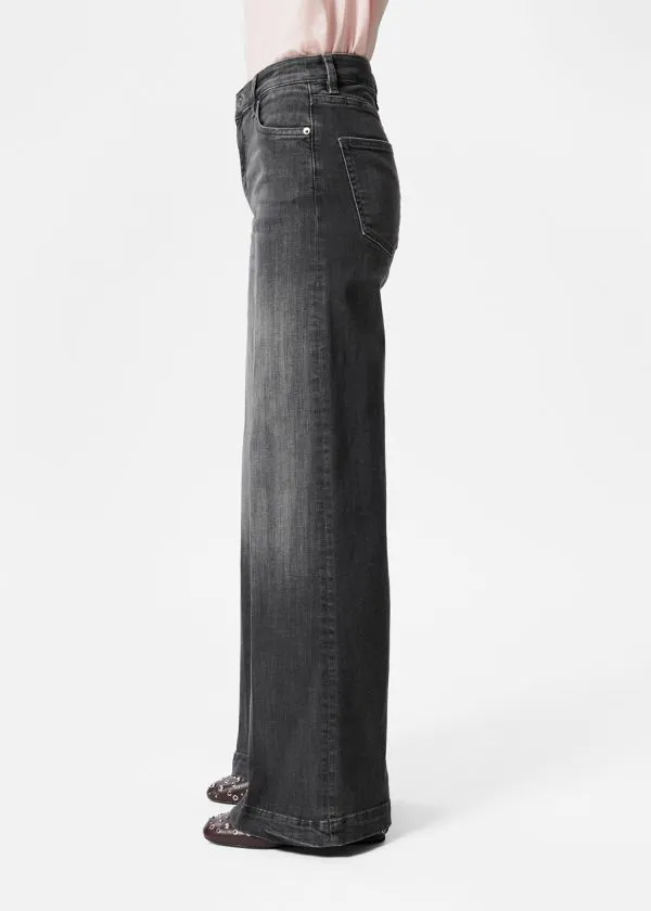 and Other Stories HighWaist Flared Jeans Washed Black Women Jeans