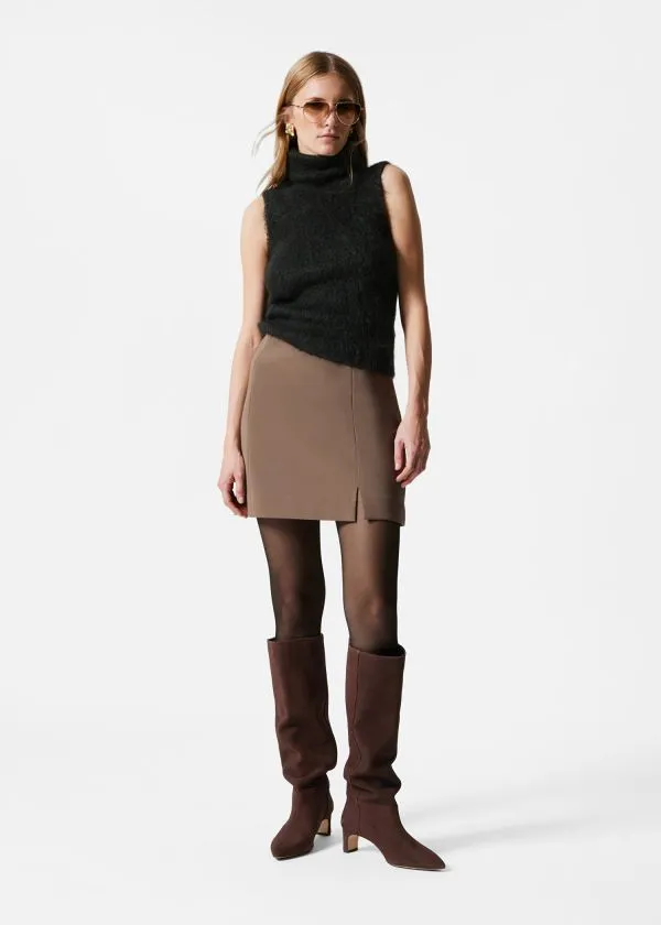 and Other Stories HighWaist Mini Skirt Brown Women Skirts