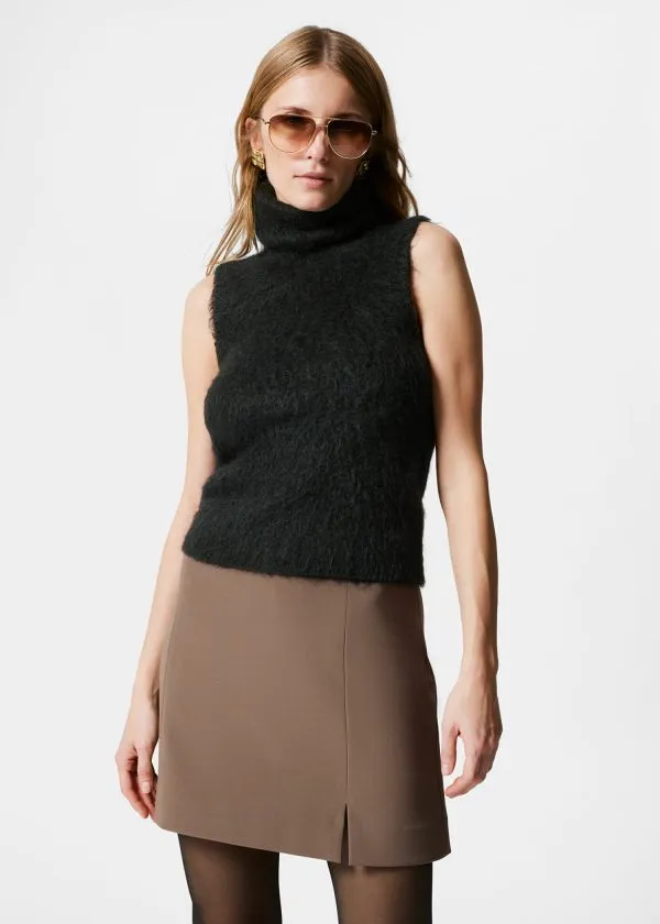 and Other Stories HighWaist Mini Skirt Brown Women Skirts