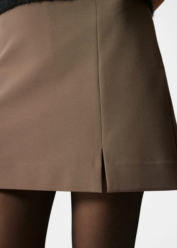 and Other Stories HighWaist Mini Skirt Brown Women Skirts