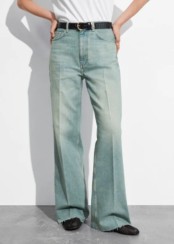 and Other Stories HighWaist StraightLeg Jeans Dusty Blue Women Jeans