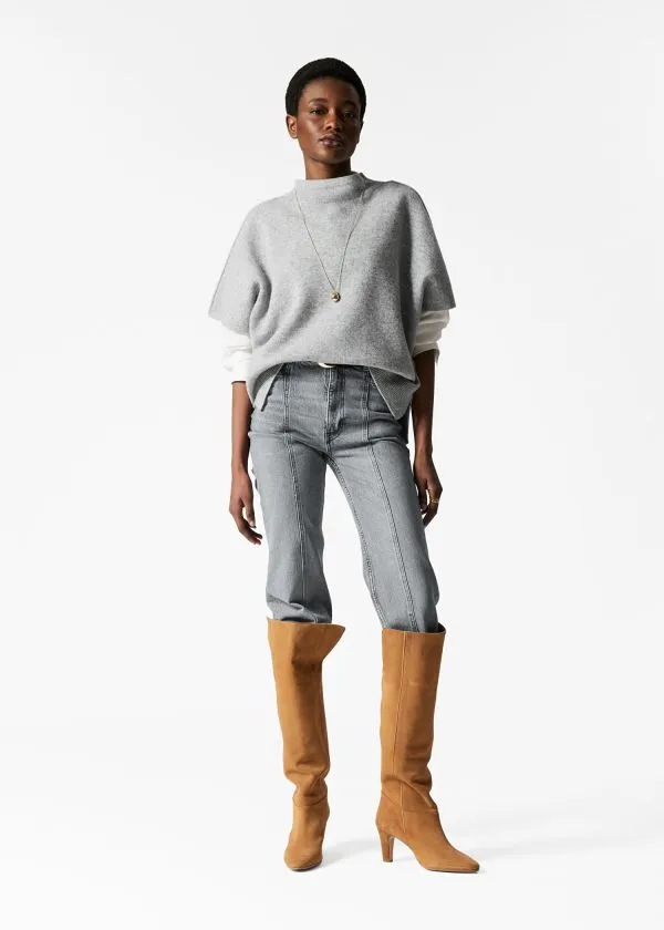 and Other Stories HighWaist StraightLeg Jeans Grey Women Jeans
