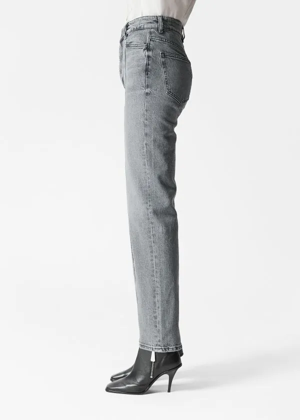 and Other Stories HighWaist StraightLeg Jeans Grey Women Jeans