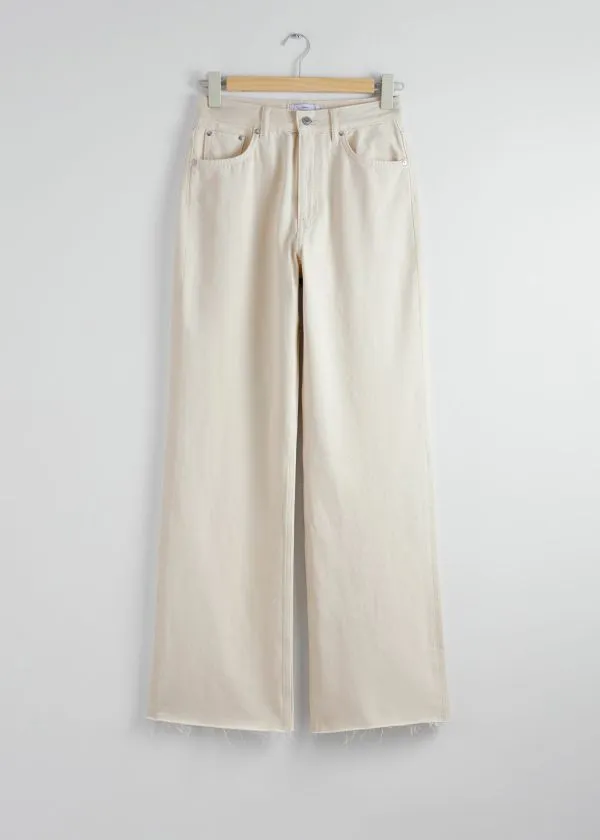 and Other Stories HighWaist StraightLeg Jeans White Women Jeans