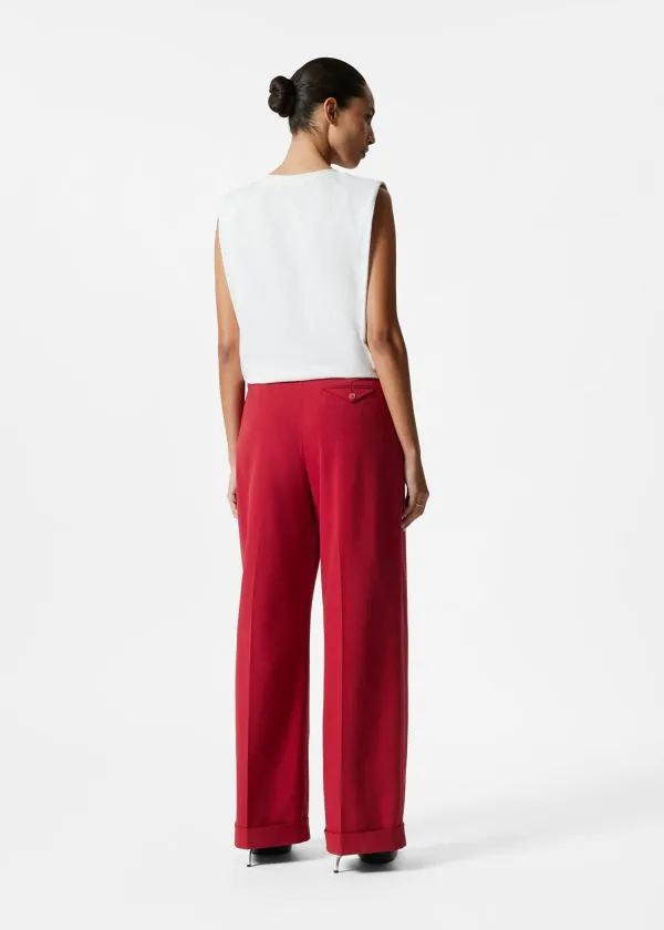 and Other Stories HighWaisted Tailored Trousers Red Women Sets and Suits