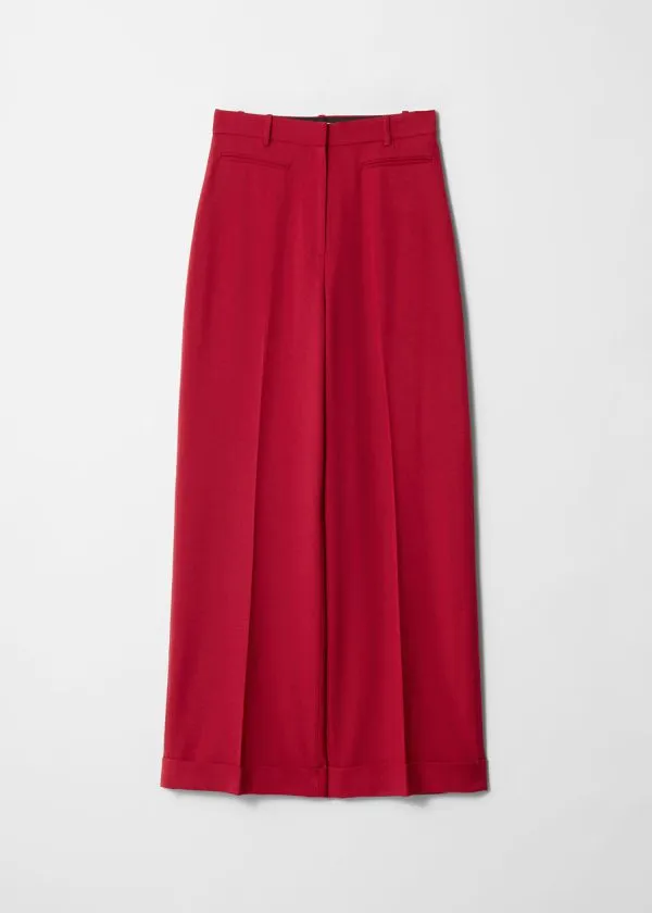 and Other Stories HighWaisted Tailored Trousers Red Women Sets and Suits