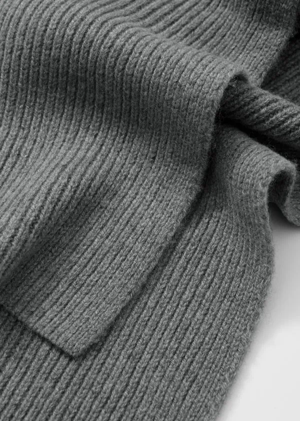 and Other Stories Hooded Wool Scarf Stone Women Scarves