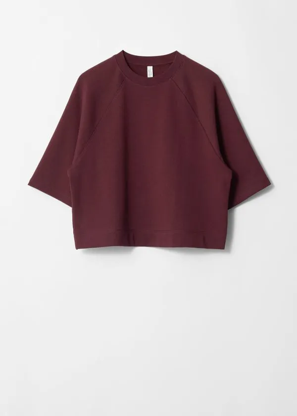 and Other Stories Jersey Sweater Dark Red Women Tops and Tshirts