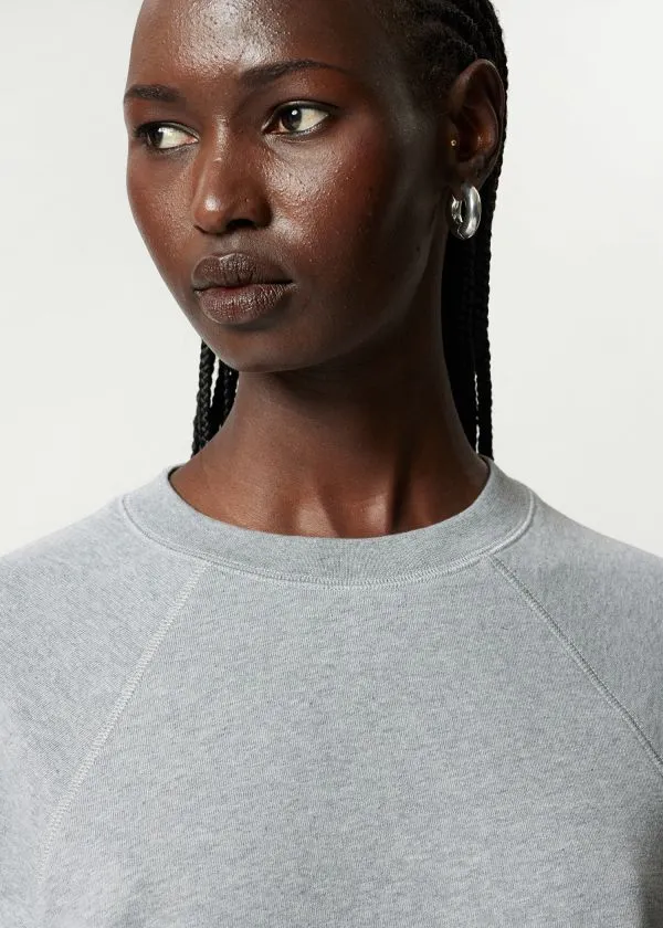and Other Stories Jersey Sweater Grey Melange Women Tops and Tshirts