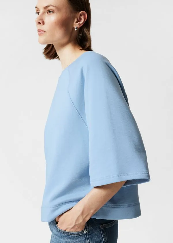 and Other Stories Jersey Sweater Light Blue Women Tops and Tshirts