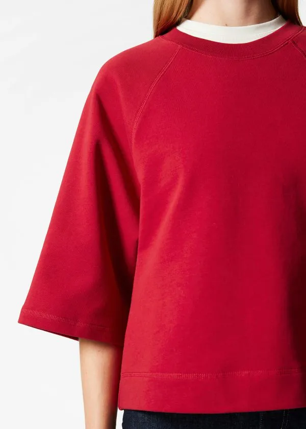and Other Stories Jersey Sweater Red Women Tops and Tshirts