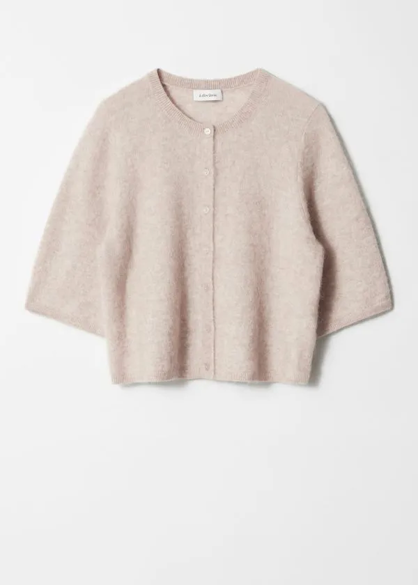 and Other Stories Knitted MohairBlend Cardigan Beige Women Knitwear