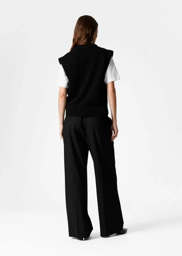 and Other Stories Knitted Vest Black Women Knitwear and Other Stories Knitted Vest Black Women Knitwear