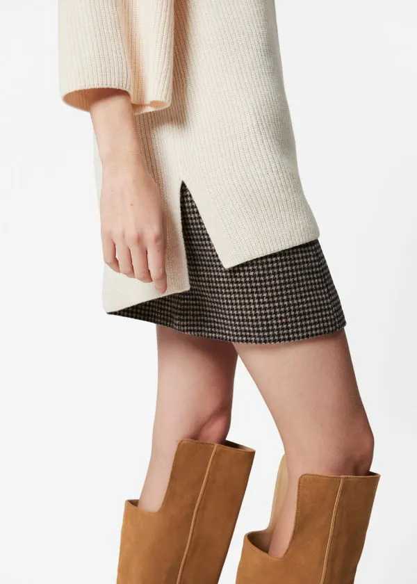 and Other Stories Knitted Wool Top Cream Women Knitwear