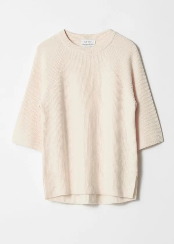 and Other Stories Knitted Wool Top Cream Women Knitwear