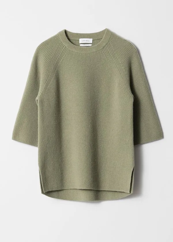 and Other Stories Knitted Wool Top Green Women Knitwear
