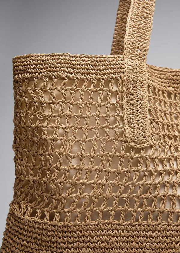 and Other Stories Large CrochetStraw Tote Straw Women Tote Bags
