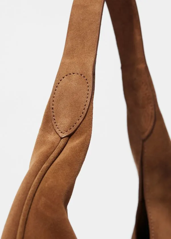 and Other Stories Large Suede Tote Bag Cognac Women Tote Bags
