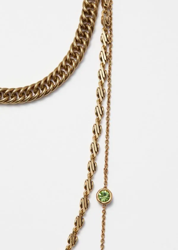 and Other Stories Layered Chain Necklace Gold Women Necklaces