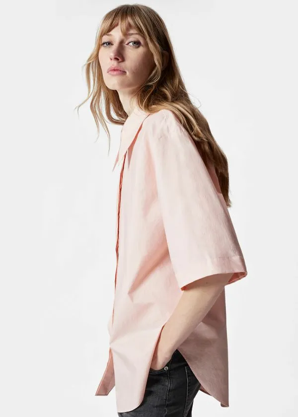 and Other Stories LayeredSleeve Shirt Pink Women Blouses and Shirts
