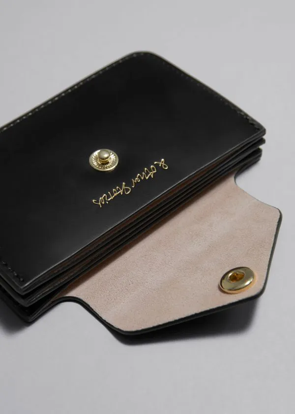 and Other Stories Leather Card Holder Black Women Wallets and Other Stories Leather Card Holder Black Women Wallets
