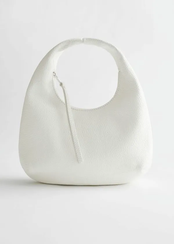 and Other Stories Leather Hand Bag White Women Tote Bags