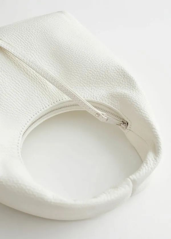 and Other Stories Leather Hand Bag White Women Tote Bags