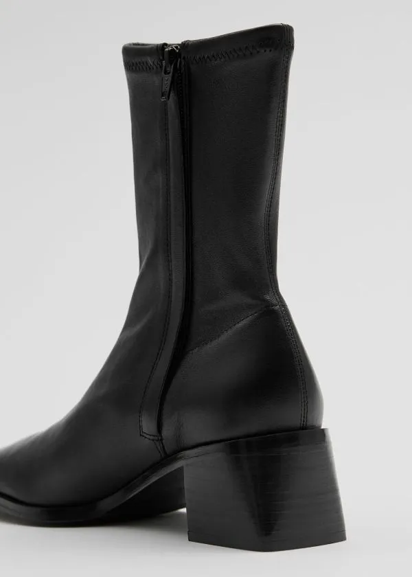 and Other Stories Leather Sock Boots Black Women Boots