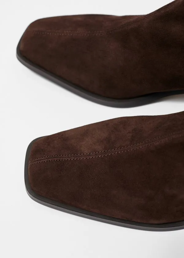 and Other Stories Leather Sock Boots Brown Suede Women Boots