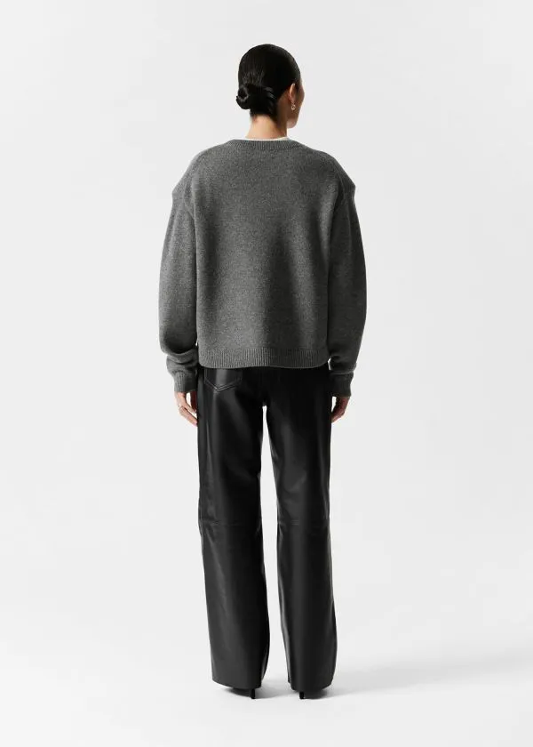 and Other Stories Leather Trousers Black Women Trousers