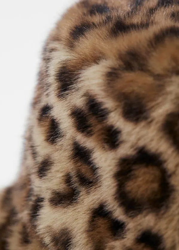 and Other Stories Leopard FauxFur Hat Leopard Women Headwear and Other Stories Leopard FauxFur Hat Leopard Women Headwear