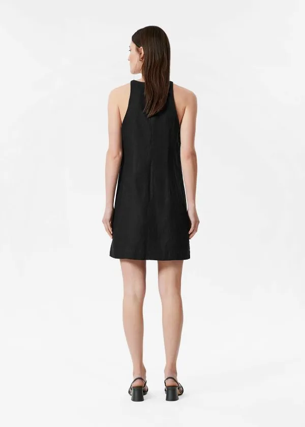 and Other Stories Linen ALine Dress Black Women Dresses