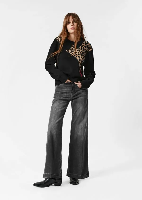 and Other Stories LongSleeve Knit Sweater Black Women Knitwear