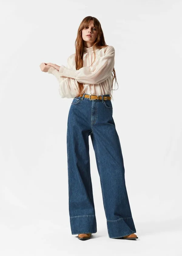 and Other Stories Long WideLeg Jeans Blue Women Jeans