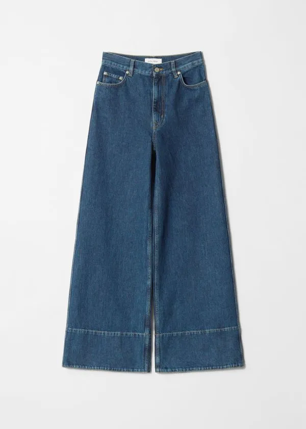and Other Stories Long WideLeg Jeans Blue Women Jeans