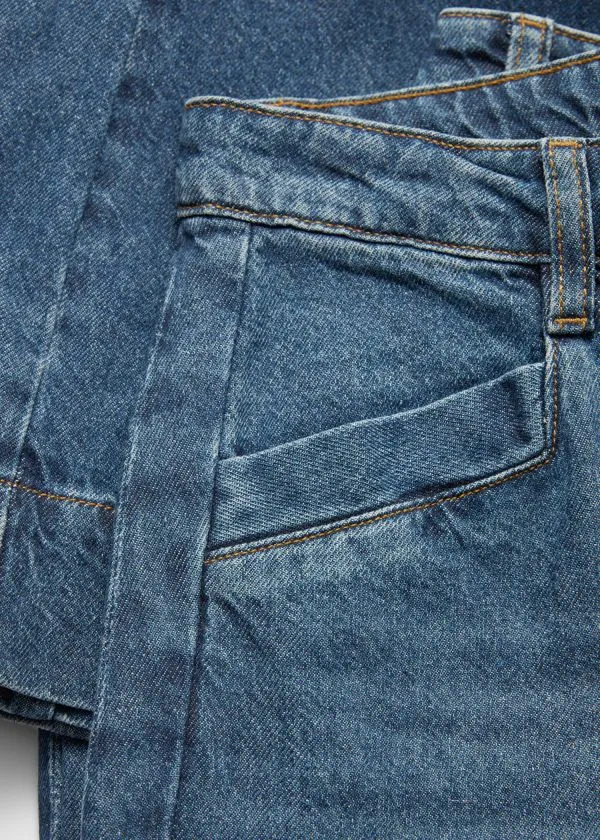 and Other Stories Long WideLeg Jeans Medium Blue Women Jeans