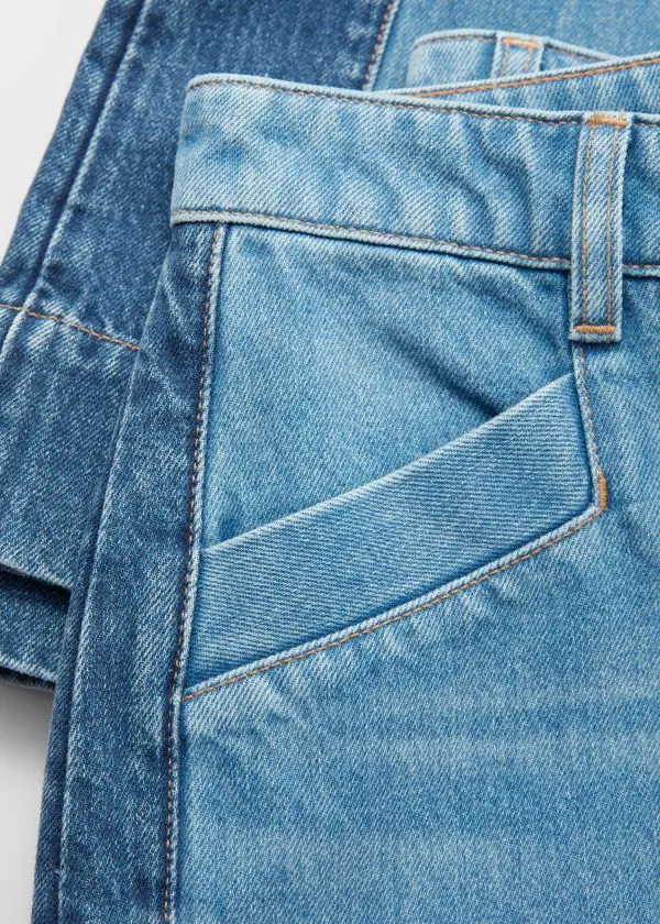 and Other Stories Long WideLeg Jeans Mid Blue Women Jeans