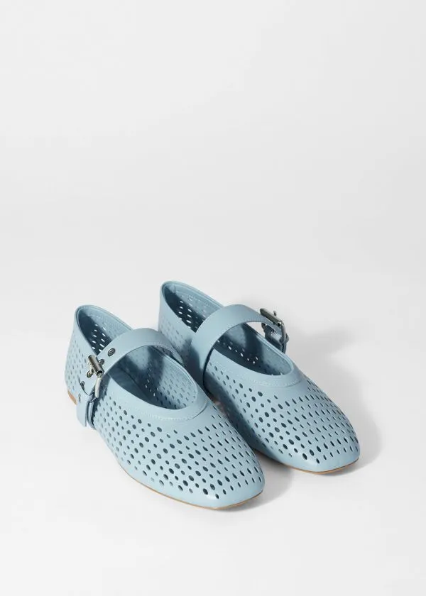 and Other Stories MaryJane Ballet Flats Baby Blue Women Ballerinas and Other Stories MaryJane Ballet Flats Baby Blue Women Ballerinas