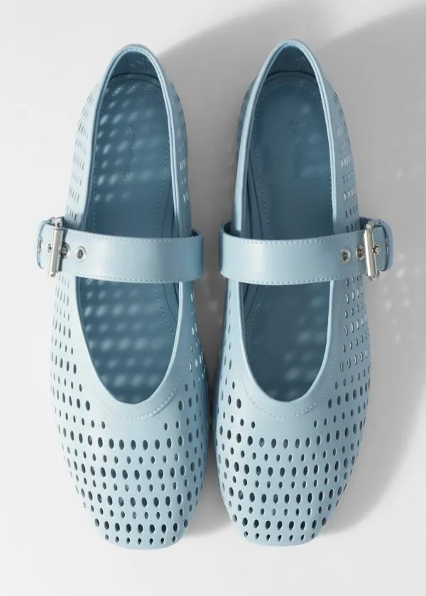 and Other Stories MaryJane Ballet Flats Baby Blue Women Ballerinas and Other Stories MaryJane Ballet Flats Baby Blue Women Ballerinas