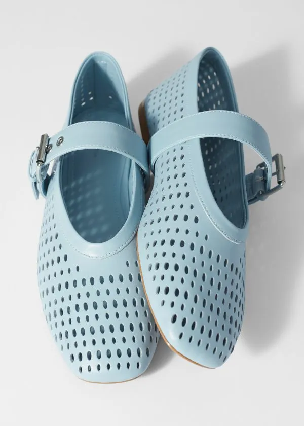 and Other Stories MaryJane Ballet Flats Baby Blue Women Ballerinas and Other Stories MaryJane Ballet Flats Baby Blue Women Ballerinas