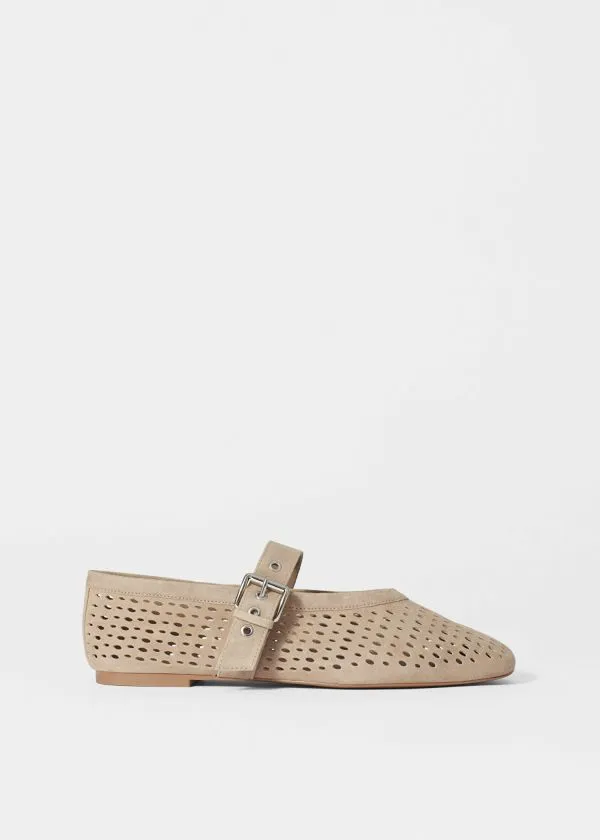and Other Stories MaryJane Ballet Flats Beige Women Ballerinas