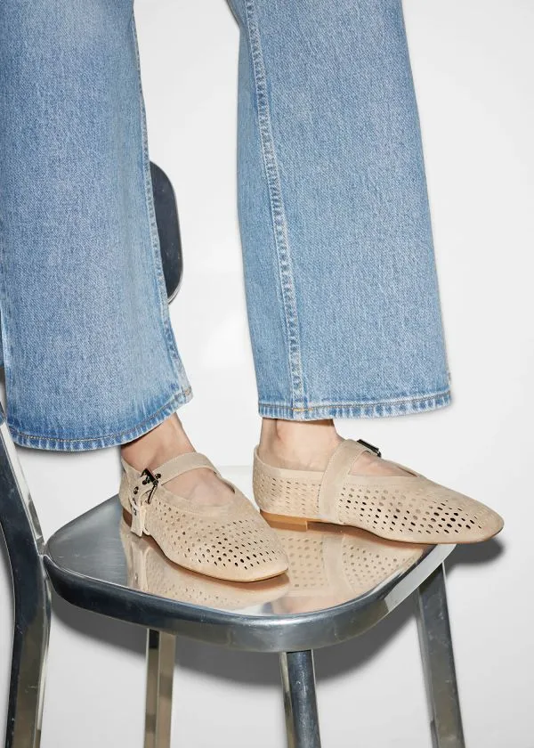 and Other Stories MaryJane Ballet Flats Beige Women Ballerinas and Other Stories MaryJane Ballet Flats Beige Women Ballerinas