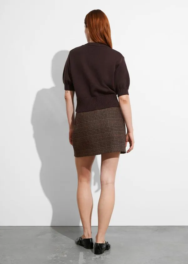 and Other Stories Merino Cardigan Brown Women Knitwear