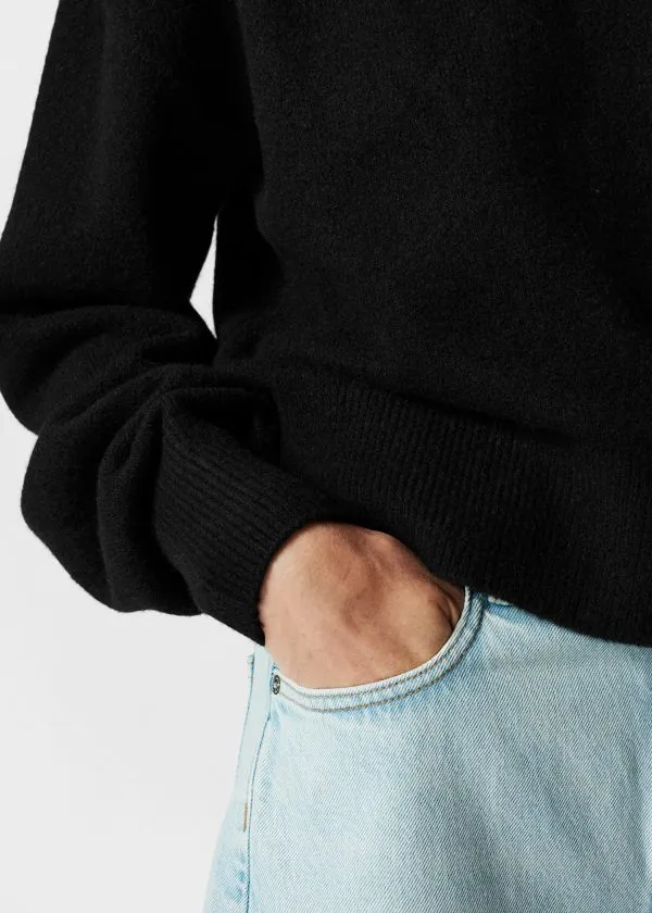 and Other Stories MockNeck Sweater Black Women Knitwear