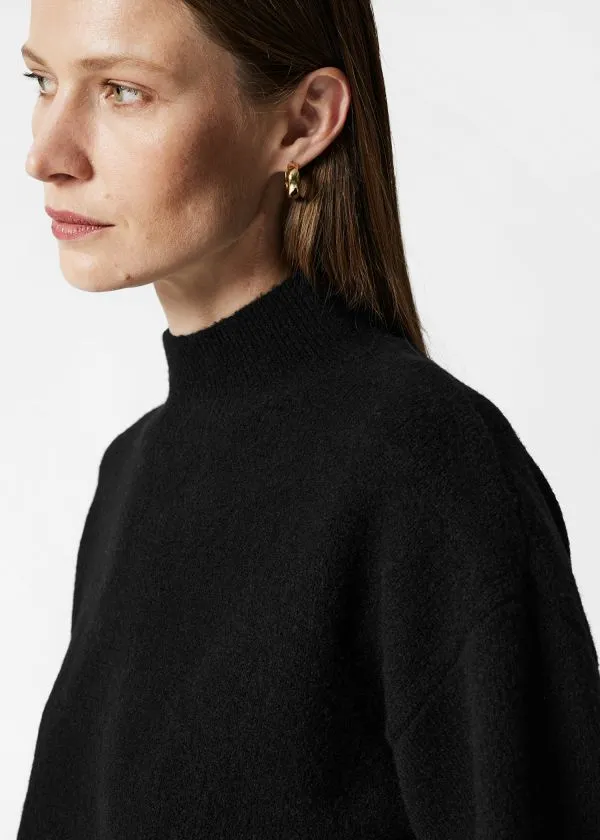 and Other Stories MockNeck Sweater Black Women Knitwear