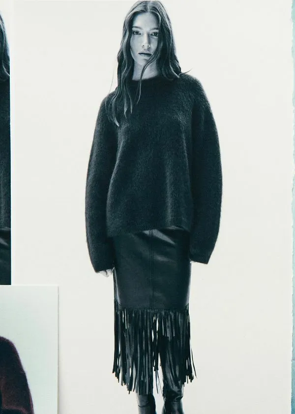 and Other Stories MohairBlend Jumper Black Women Knitwear and Other Stories MohairBlend Jumper Black Women Knitwear