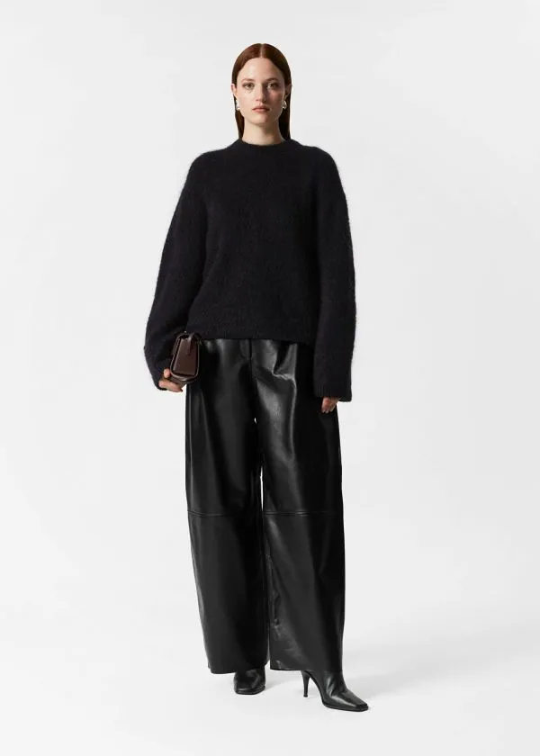 and Other Stories MohairBlend Jumper Black Women Knitwear and Other Stories MohairBlend Jumper Black Women Knitwear
