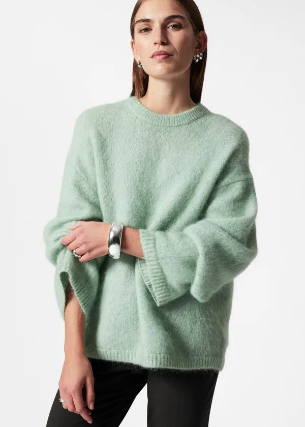 and Other Stories MohairBlend Jumper Mint Women Knitwear